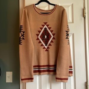 Outback trading Company, western Aztec sweater